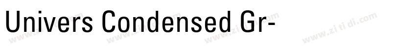 Univers Condensed Gr字体转换